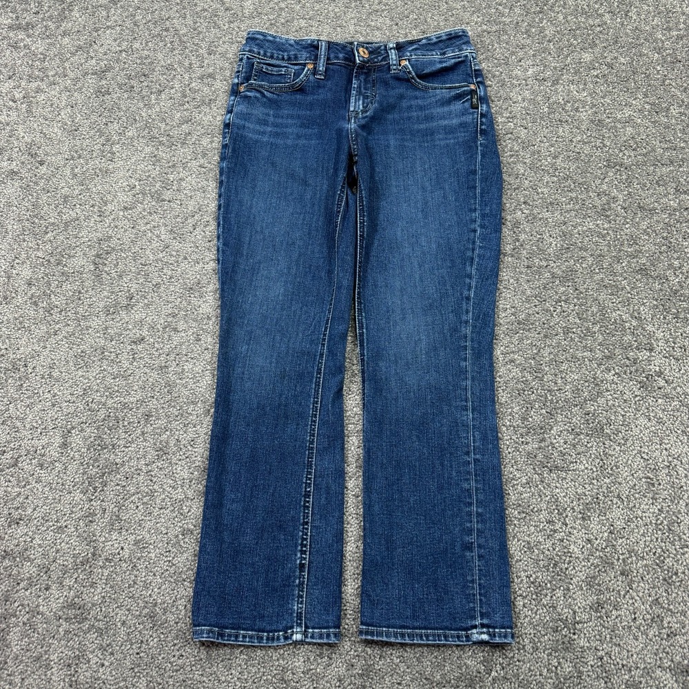 Silver Jeans Womens 27/23.5 Blue Suki Capri Stretch Medium Wash Denim Casual
